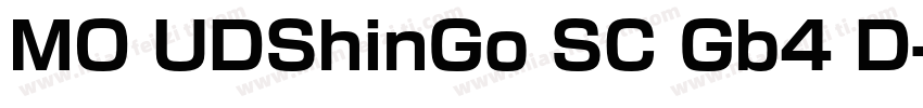 MO UDShinGo SC Gb4 D字体转换